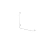 Uchwyt kątowy prawy 60x60cm Ø25 ANDEX Bez Barier 824/P/B stal nierdzewna biały