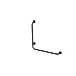 Uchwyt kątowy prawy 60x60cm Ø25 ANDEX Bez Barier 824/P/NG stal nierdzewna czarny