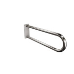 Uchwyt półokrągły Ø32 stały 70cm z płytą ANDEX Bez Barier 827/70CC stal nierdzewna polerowana