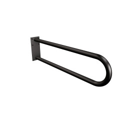 Uchwyt półokrągły stały 80cm z płytą Ø32 ANDEX Bez Barier 827/80/NG stal nierdzewna czarny