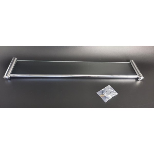 Półka łazienkowa szklana 70 cm ANDEX Classic 001/70/CC chrom