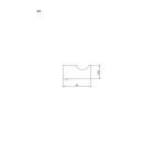 Wieszak pojedynczy z rowkiem długość 4cm ANDEX Norwegian 469SG stal nierdzewna polerowana