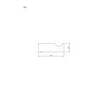 Wieszak pojedynczy z rowkiem długość 6cm ANDEX Norwegian 468SG stal nierdzewna polerowana