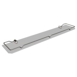 Półka łazienkowa szklana z ramką 50 cm ANDEX Classic 050/50/CC chrom