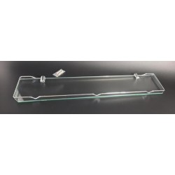 Półka łazienkowa szklana z ramką 50 cm ANDEX Classic 050/50/CC chrom