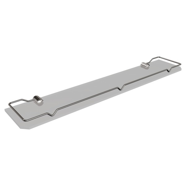 Półka łazienkowa szklana z ramką 60 cm ANDEX Classic 050/60/CC chrom