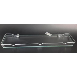 Półka łazienkowa szklana z ramką 60 cm ANDEX Classic 050/60/CC chrom