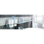 Półka łazienkowa szklana z ramką 60cm ANDEX Classic 050/60/CC chrom