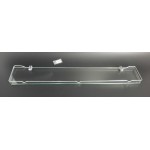 Półka łazienkowa szklana z ramką 70cm ANDEX Classic 050/70/CC chrom