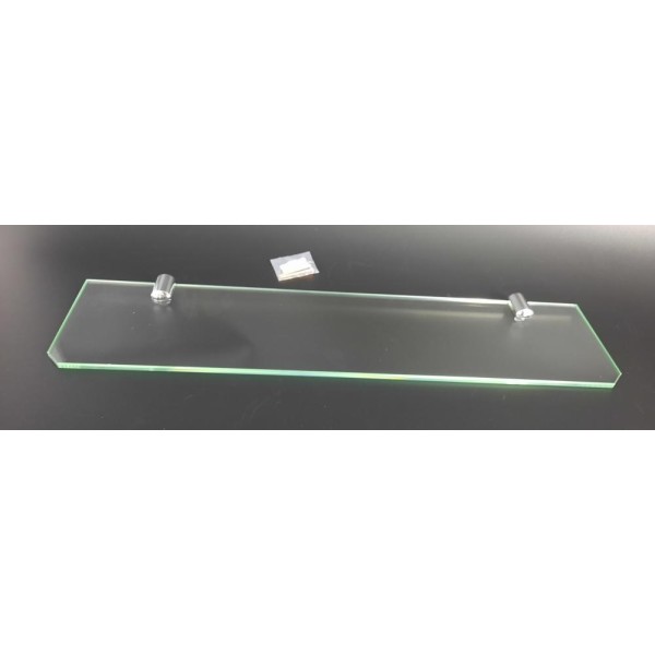 Półka łazienkowa szklana 50 cm ANDEX Classic 051/50/CC chrom