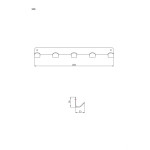 Wieszak 5-o hakowy ANDEX Technic 346SG stal nierdzewna polerowana