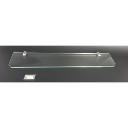 Półka łazienkowa szklana 60 cm ANDEX Classic 051/60/CC chrom