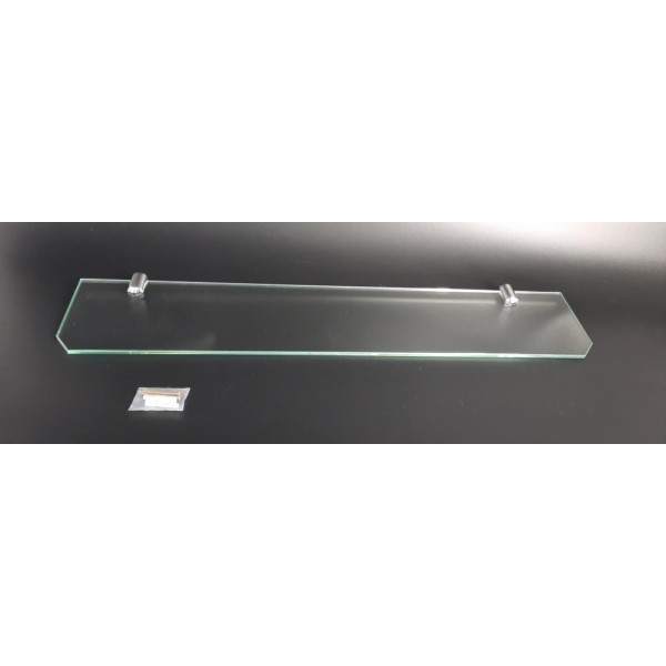 Półka łazienkowa szklana 70cm ANDEX Classic 051/70/CC chrom