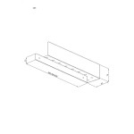 Półka pod prysznic 40 cm ANDEX Technic 345/40/B stal nierdzewna biała