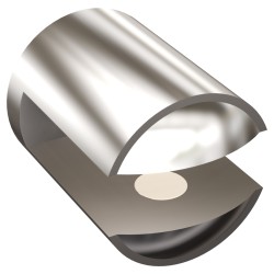Uchwyt półki szklanej (szkło 10mm) ANDEX 061/10/CC chrom