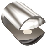 Uchwyt półki szklanej (szkło 10mm) ANDEX 061/10/CC chrom