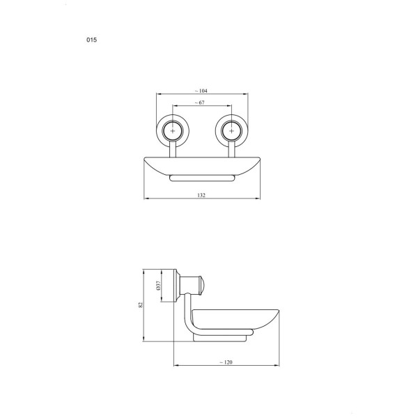 Mydelniczka ANDEX Classic 015CC chrom