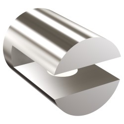 Uchwyt do półki szklanej (szkło 6mm) ANDEX Sanibella 550CC chrom