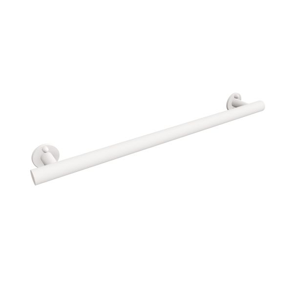 Uchwyt prosty prysznicowy 67cm Ø32 ANDEX Bez Barier 843/670B stal nierdzewna biały