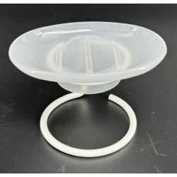 Mydelniczka plastikowa (stojąca) ANDEX Classic 049B biała