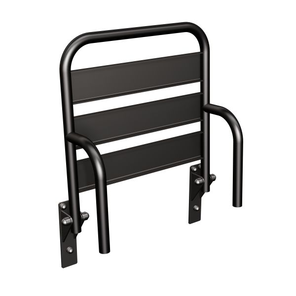 Siedzisko (krzesełko) prysznicowe metalowe składane ANDEX Bez Barier 836NG stal nierdzewna czarny