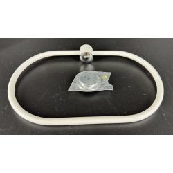 Wieszak owal ANDEX Classic 021BC biały/chrom