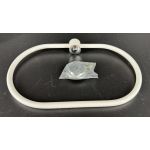 Wieszak owal ANDEX Classic 021BC biały/chrom