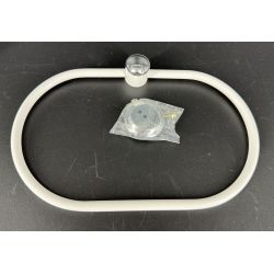 Wieszak owal ANDEX Classic 021BC biały/chrom