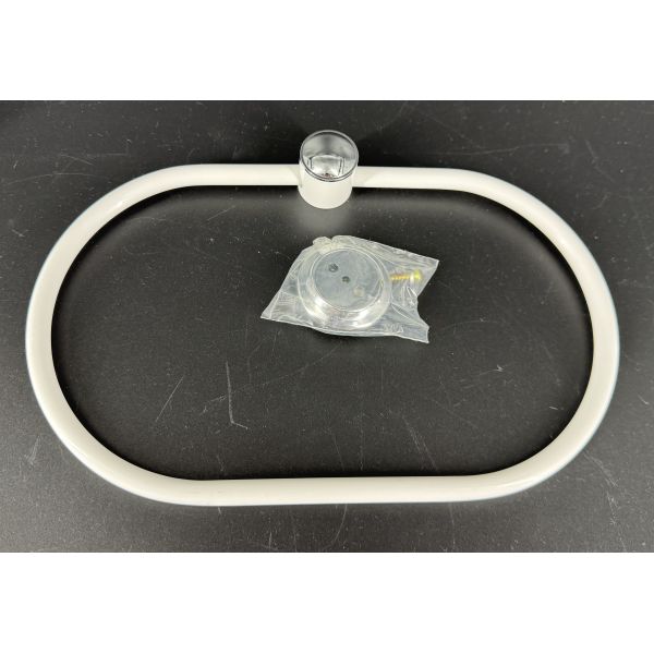 Wieszak owal ANDEX Classic 021BC biały/chrom