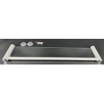 Półka łazienkowa szklana 60 cm ANDEX Classic 001/60BC biała/chrom