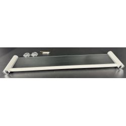 Półka łazienkowa szklana 60 cm ANDEX Classic 001/60BC biała/chrom