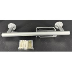 Uchwyt prosty z mydelniczką 40cm ANDEX Classic 060ST satyna