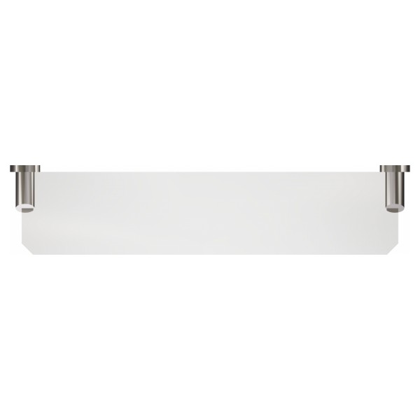 Półka łazienkowa szklana długość 50cm ANDEX Novel 900SG stal nierdzewna polerowana