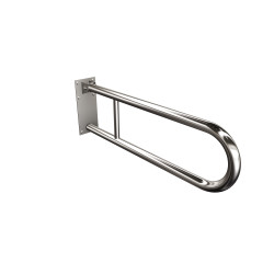 Uchwyt półokrągły Ø32 uchylny 75cm z płytą ANDEX Bez Barier 828/75CC stal nierdzewna polerowana