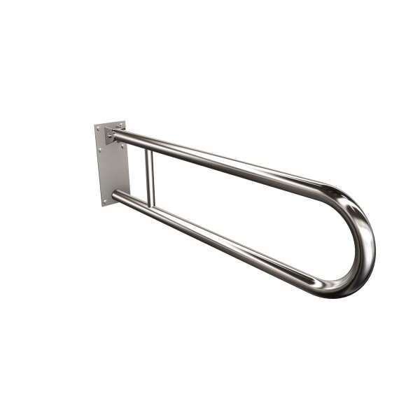 Uchwyt półokrągły Ø32 uchylny 85cm z płytą ANDEX Bez Barier 828/85CC stal nierdzewna polerowana