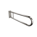 Uchwyt półokrągły Ø32 uchylny 85cm z płytą ANDEX Bez Barier 828/85CC stal nierdzewna polerowana