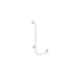 Uchwyt kątowy Ø32 prawy 60x30cm ANDEX Bez Barier 844/P/B stal nierdzewna biały