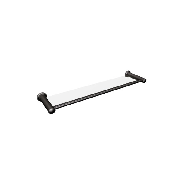 Półka łazienkowa szklana 60 cm ANDEX Classic 001/60/NG czarna