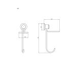 Uchwyt na odświeżacz powietrza ANDEX Classic 063CC chrom