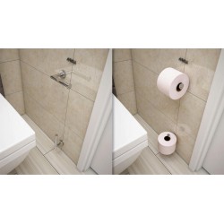 Uchwyt na papier toaletowy ANDEX Norwegian 450SG stal nierdzewna polerowana