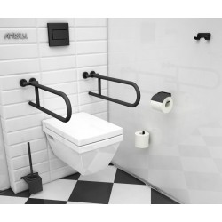 Szczotka wc z przysłoną ANDEX Technic 320NG stal nierdzewna czarna