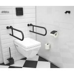 Szczotka wc z przysłoną ANDEX Technic 320NG stal nierdzewna czarna