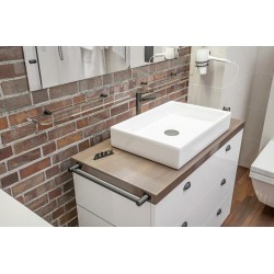 Wieszak rurka 50 cm ANDEX Sanibella 504NG czarny