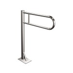 Uchwyt podłogowy stały Ø25 ANDEX Bez Barier 810CC stal nierdzewna polerowana