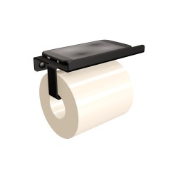 Uchwyt na papier toaletowy z półką ANDEX Technic 331NG stal nierdzewna czarny
