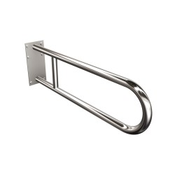 Uchwyt półokrągły Ø25 stały 60cm z płytą ANDEX Bez Barier 819CC stal nierdzewna polerowana