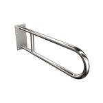 Uchwyt półokrągły Ø25 stały 60cm z płytą ANDEX Bez Barier 819CC stal nierdzewna polerowana