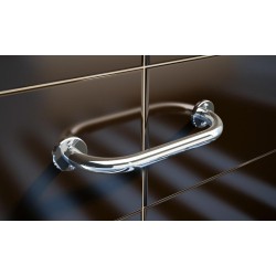 Uchwyt prosty 30cm Ø25 ANDEX Bez Barier 821CC stal nierdzewna polerowana