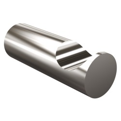 Wieszak pojedynczy z rowkiem długość 6cm ANDEX Norwegian 468SG stal nierdzewna polerowana