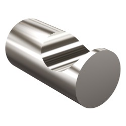 Wieszak pojedynczy z rowkiem długość 4cm ANDEX Norwegian 469SG stal nierdzewna polerowana